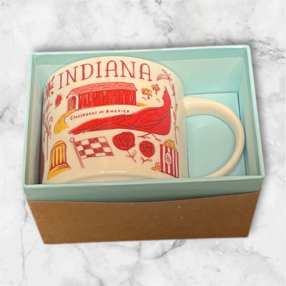 Starbucks Indiana Been There Series 14 Oz Coffee Mug New Condition